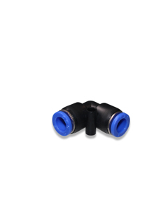 Connector 90deg plastic pluggable for PE hose 8mm
